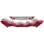 ♡ | vampire fangs halloween white red skirt