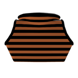 Orange and Black Crop Top