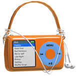 Orange & Blue MP3 Shoulder Bag