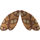 Orange and Brown Moth Wings