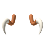 Orange and White Insect Claws