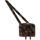 Orange Animal Print Front Grunge Satchel Bag