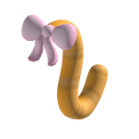 ୨♡୧ orange cat tail w bow