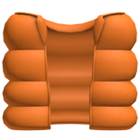 orange cozy puffer vest