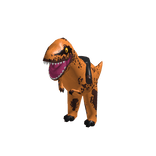 🦖 Orange Dinosaur Rider Riding Costume Dino