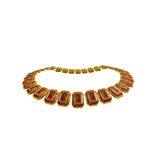 Orange Drag Rhinestone Necklace