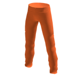 Orange Elegant Dress Pants