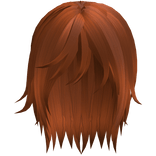 Orange Emo Long Messy Vkei Boy Hair