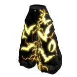 GLOWING Yellow Thunder Emissive Black Baggy Jeans