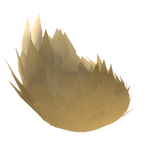 orange fluffy bunny tail