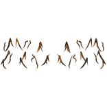 Orange Glitched Spiky Aura Top