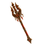 Orange Gold Pumpkin Trident