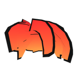 Orange Gradient Bacon Hair