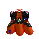 orange halloween dress