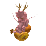 Orange Japanese Dragon Cloud Backpack