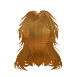 Orange Long Fluffy Wavy Hair