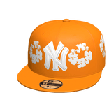 Orange NYC Denim Tears Tilted Fitted Cap