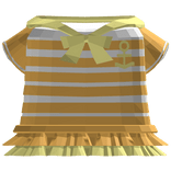 ♡ : orange pony sailor school girl dress