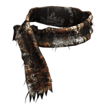 Orange Ratty Grunge Neck Scarf
