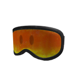Orange Ski Goggles