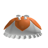 Orange Skirt  w/ Ruffles & Ribbon 