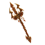 Orange Skull Trident Gold