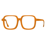 -',ৎ Orange Sleek Geek Glasses