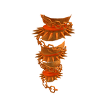 Orange Spikes Chained for Korblox