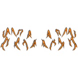 Orange Spiky Aura Top