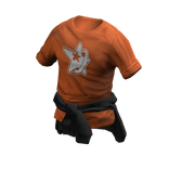 Orange Tee & Tied Hoodie