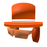 Orange Top Hat