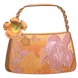 Orange Tropical Hibiscus Summer Bag Gyaru Preppy