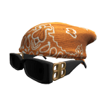 Orangek Paisley Tied Bandana w/ Luxury Sunglasses