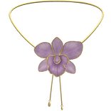 Orchid Flower Summer Necklace