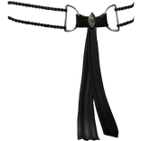 Ornate Esoteric Gaian Black Skein Belt