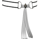 Ornate Esoteric Gaian White Skein Belt