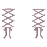 ୨୧ || Corset Ribbons Front Waist Bows Pink