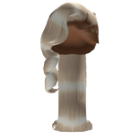 𝒫 |Ponytail w braids and flipped ends (P blonde)