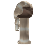 𝒫 |Ponytail w braids and flipped ends (P blonde)