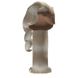 𝒫 |Ponytail w braids and flipped ends (P blonde)