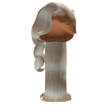 𝒫 |Ponytail w braids and flipped ends (P blonde)