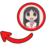 osaka azumanga daioh red pointing meme circle