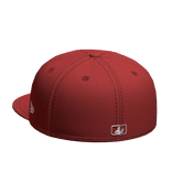 Outsized NY Backwards Fitted Cap Red