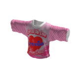 Over Size Heart Deed Short Spread  Love Color Pink