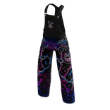 overall denim  dengan desain art bear