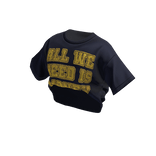 Oversize Tucked Graphic Tee (Navy)