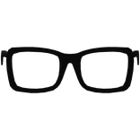 Oversized Black Nerd Glasses