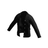 🌟Oversized Black Plaid Shirt