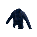 🌟 Oversized Blue Plaid Shirt