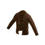 🌟Oversized Brown Plaid Shirt